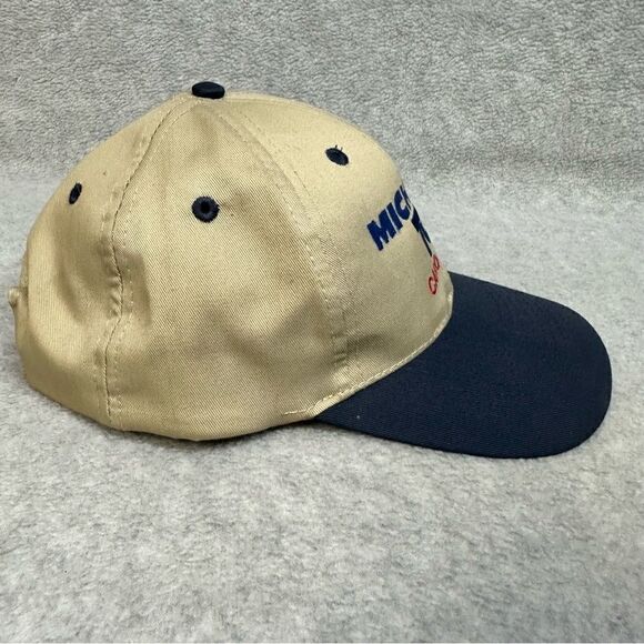 Michelin Tires Hat Cap Beige Blue SnapBack TCI Carolinas Automotive Otto Cap - Picture 2 of 10